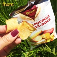 Chips de Batata Doce e Mandioquinha Alimento Vegano Fhom 45g - imagem 2