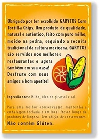 Nachos Garytos Tortilla Chips Salgadinho de Milho 120g - 06 unidades - imagem 1