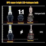 2 peças HP5 lâmpada branca, 5730SMD chips 34901-HP5-601 34901-HN5-M40 lâmpadas LED Hi-Lo feixe para ATV UTV. - imagem 3