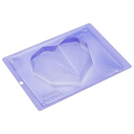 Forma de Silicone Coração Diamond 500g - Chocolate - imagem 2