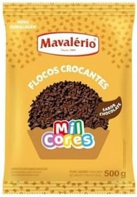 CROCANTE FLOCOS CHOCOLATE 500G MAVALÉRIO - imagem 1