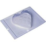 Forma de Silicone Coração Almofadinha - Chocolate - imagem 2