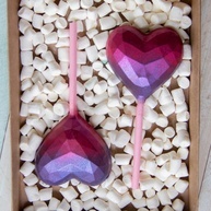 Forma Pirulito Coração Lapidado: Amor em Chocolate! - imagem 2