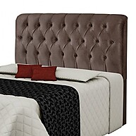Cabeceira King Estofada Grécia: Conforto em Chocolate - imagem 2