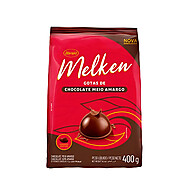 Chocolate Meio Amargo Gotas 400g Melken: Sabor Intenso! - imagem 1
