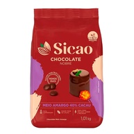 Chocolate Meio Amargo Gotas Sicao Rizzo - 1,01kg - imagem 1