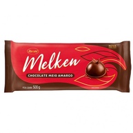 Chocolate Meio Amargo Melken 500g: Sabor Intenso! - imagem 1