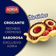 Adria Biscoito Recheio Chocolate Branco E Geleia De Frutas Vermelhas Tortinhas Due Pacote 140G - imagem 2