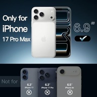 JETech Capa iPhone 17 Pro Max 6.9" Transparente: Proteção Anti-Choque e Anti-Amarelecimento - imagem 3