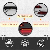 Kit Refletor LED Para-choque Traseiro Honda CR-V 2010-2011: Segurança e Estilo com Luzes de Freio e DRL - imagem 4