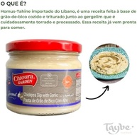 Hommus Pasta De Grão De Bico com Alho 310g Chtoura Garden - imagem 4