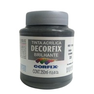 Tinta Acrílica Decorfix Branca 250ml - 320-Cinza Chu - Alta Cobertura e Durabilidade - imagem 1