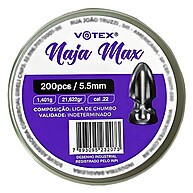 Chumbinho Naja Max 5.5mm: Precisão Imbatível! - imagem 1