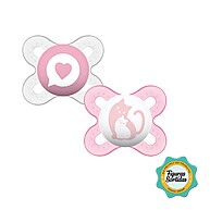 Chupeta Start Girls MAM: 2 Unidades com Tecnologia SkinSoft - imagem 1