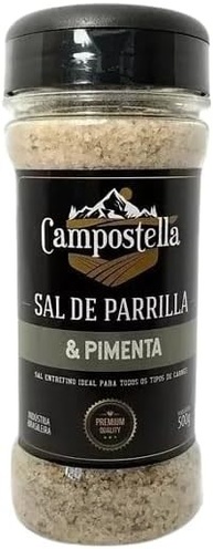 Sal De Parrilla E Pimenta Para Churrasco 500g Campostella - imagem 1