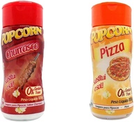 Temperos P/ Pipoca Popcorn Cx 12 Frascos. 6 Churrasco - 6 Pizza - imagem 1