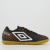 Chuteira Umbro Techno Futsal Preta e Laranja: Alta Performance - imagem 1