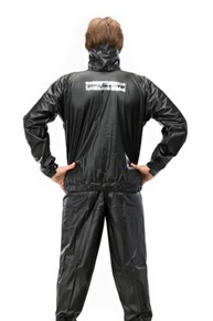 Capa de Chuva Pantaneiro 2700 PVC Com Gola, Capa de Chuva Esportiva, Conjunto Impermeável Preto, Jaqueta e Calça em PVC, para Motociclismo e Atividades ao Ar Livre - imagem 3