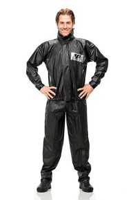 Capa de Chuva Pantaneiro 2700 PVC Com Gola, Capa de Chuva Esportiva, Conjunto Impermeável Preto, Jaqueta e Calça em PVC, para Motociclismo e Atividades ao Ar Livre - imagem 1