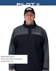 Frogg Toggs Jaqueta de chuva masculina Pilot II Cruiser impermeável, respirável, preto/verde de alta visibilidade, GG - imagem 5