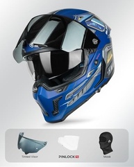 Capacete Integral ILM MF509: Segurança e Estilo para Motociclistas (Azul Ciborgue, G) - imagem 5