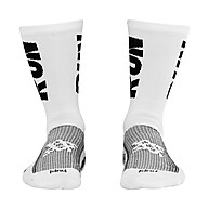 Meia HUPI Run Branco Preto: Conforto e Performance para Corrida e Ciclismo - imagem 2