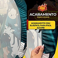 Kit Painel Redondo Glitter Dourado + Trio Capa Cilindro - imagem 1