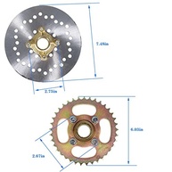 Kit Completo Eixo Traseiro 815mm para Go Kart e ATV: Eixo, Cubo, Corrente e Cilindro Mestre - imagem 4