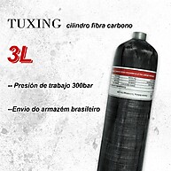 Cilindro PCP 3L: Fibra de Carbono para Scuba e Paintball - imagem 1