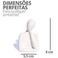 Estátua Decorativa Família Mãe 8cm em Cimento Artesanal - Peça Única e Elegante - imagem 3