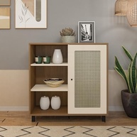 Buffet Charlotte com Porta em Cinamomo e Off White – Design Sofisticado para Ambientes Modernos - imagem 2