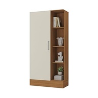 Armário Multiuso Espresso Cinamomo/Off White - 1 Porta e 7 Prateleiras | Design Moderno e Resistente - imagem 4