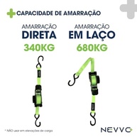Cinta de Carga Catraca Automática Retrátil NEVVO 3.6M - Segurança e Praticidade para Sua Carga! - imagem 4