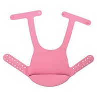 Babador Infantil Silicone com Cinta Ajustável Rosa - Proteção Total Contra Bagunça - imagem 5