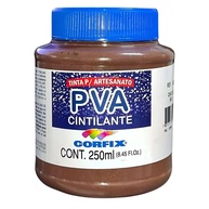 Tinta PVA Cintilante 250ml Chocol 604 - Brilho Intenso e Acabamento Premium - imagem 1