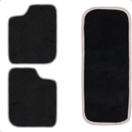 Jogo de Tapetes Carpete Cinza com Logo Bordado para Chevrolet Onix (2012-2018) - imagem 4
