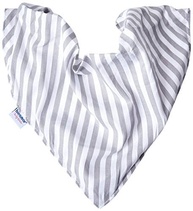 Biramar Baby Babador Bandana Listrado Cinza - Estilo e Conforto para Bebês - imagem 2