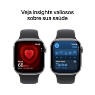 Apple Watch Series 11 GPS 42mm Alumínio Cinza Sideral com Pulseira Preta M/G: Seu Parceiro Inteligente para Saúde e Treino - imagem 5