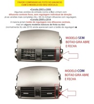 Moldura Difusor Ar Central para Toyota Corolla 2009 a 2013 - Cinza Original - imagem 3