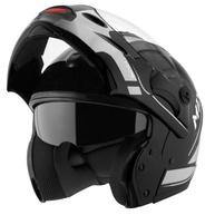 Capacete Mixs MX Captiva Robocop Cinza Brilhante: Viseira Solar Interna e Conforto Inigualável - imagem 2