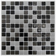 Pastilha Adesiva Decorativa Branca Cinza e Preta - Kit com 4 Placas 3M Fácil Aplicação - imagem 2
