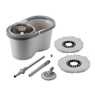Mop Giratório Inox Menalux com Refil Extra de Microfibra Cinza - Limpeza Prática e Sem Contato - imagem 3