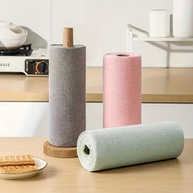 Rolo de Pano de Limpeza de Microfibra Reutilizável - Ultra Absorvente e Sem Arranhões (Cinza) - imagem 2