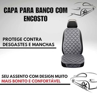 Capa Protetora Suede Cinza: Conforto e Elegância para o Banco do Seu Carro - imagem 3