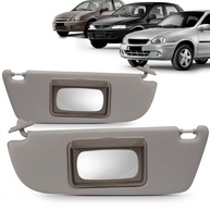 Quebra Sol Cinza Newtec com Espelho para Corsa, Celta e Prisma - Design e Conforto - imagem 1
