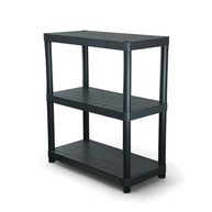 Estante Multiuso 3 Prateleiras NTK - 67,1 x 51,5 cm - Estrutura Plástica Resistente Cinza - imagem 4