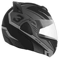 Capacete Moto Robocop Escamoteável V-Pro Jet 3 Cinza - Segurança e Estilo - imagem 4