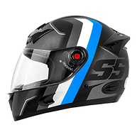 Capacete Mixs MX5 Super Speed Fosco Cinza/Azul - Segurança e Estilo para Sua Aventura - imagem 2