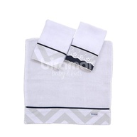 Conjunto Biramar Baby Boquinha Fralda 3 Peças Brooklyn Chevron Cinza/Marinho - Extra Absorvente com Crochê - imagem 1