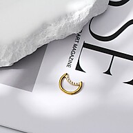 Piercing Rook e Septo Clik Lua Zircônia - Aço Cirúrgico - imagem 2
